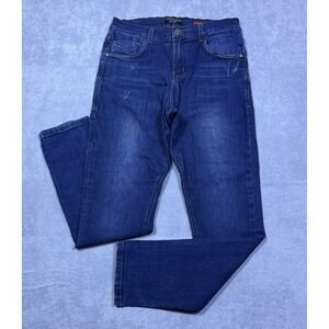Fiorucci Jeans Mens 34x32 Athletic Slim Tapered Stretch Normcore Y2K Indigo